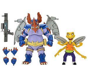 Action Figures Wingnut e Screwloose TMNT NecaToys