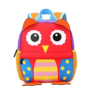 Mochila Infantil Coruja 3D - Aventuras Animais
