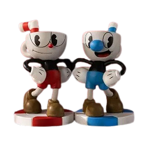 Xicrinho e Caneco Cuphead - Pop Mart Original
