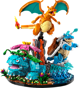 Venusaur, Charizard e Blastoise - Lego Pokémon
