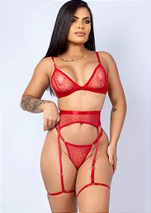 Conjunto Sexy Trio Poá (Consultar Cores e Tamanhos Disponíveis)