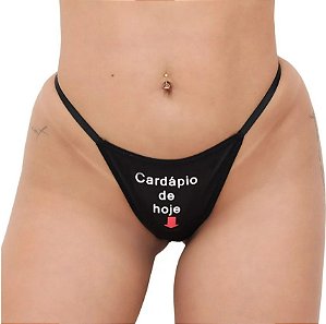 Calcinha Fetiche - Frases (Consultar Cores e Frases Disponíveis)