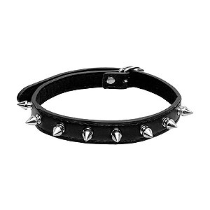 Coleira Bondage Choker com Pinos