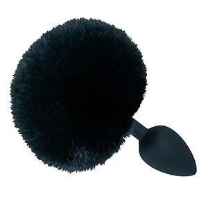 Plug Anal De Silicone Com Pompom (Tam: P)