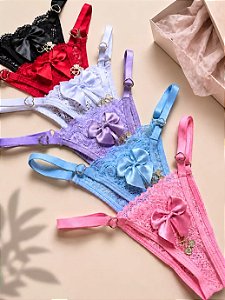 Tanga Sexy 2 Corações (Consultar Cores Disponíveis)