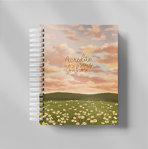 Agenda Meus Sonhos 16x22 cm Capa Dura