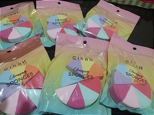 Esponja Triangular para Maquiagem Queijo/Pizza