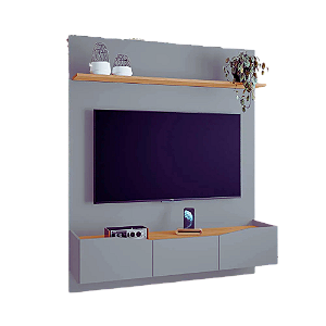 PAINEL LUCIANA P/TV ATÉ 55'' GRAFITE / FREIJO
