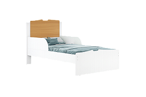Cama Happy Infantil Branco/Freijo