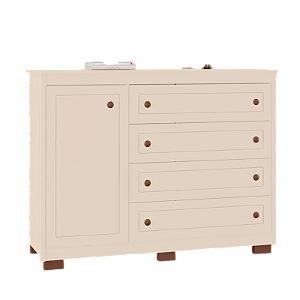 COMODA AMERICANA SEM ESPELHO OFF WHITE / OFF WHITE