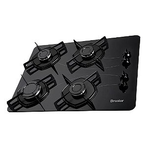 FOGAO COOKTOP BRASLAR 04 BOCAS POP - PRETO