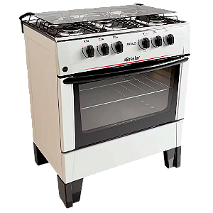 FOGAO 05 BOCAS SIRIUS BRASLAR PLUS BRANCO