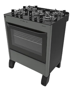 FOGAO 05 BOCAS HORUS TOP CONTROL BRASLAR - TITANIUM