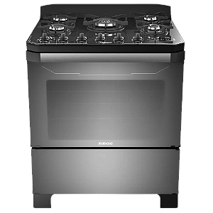 FOGAO ITAMASTER 5 BOCAS DIG REFLECTA - PRETO