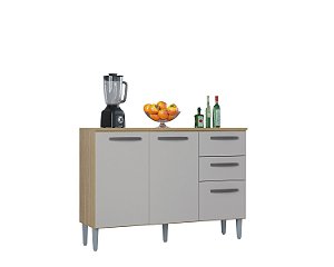 Balcao Lavinia 3P2G C/tampo - Dm/Of