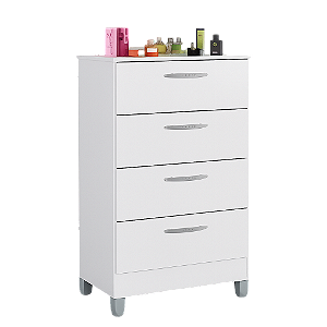 Comoda 4 Gavetas Poquema - Branco