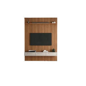 CONJUNTO PAINEL FRISADO OSLO OFF WHITE + BANCADA BALI 1.9