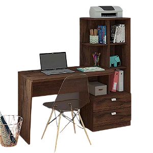 MESA PARA COMPUTADOR ELISA - CAFÉ