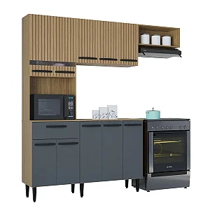 COZINHA DE PAREDE DORA CONJ C/BALCAO - DM RP/CZ