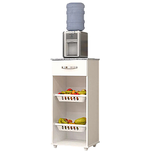 Fruteira Crystal Branco/Camel