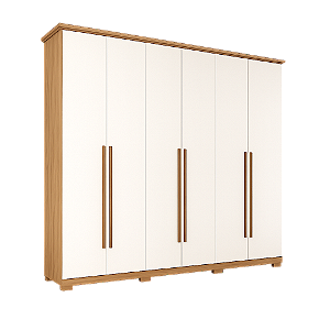 Roupeiro Leblon 06 Portas Nature /Off White