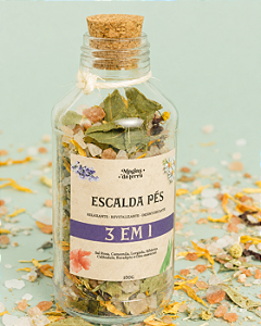 Escalda-pés 3 em 1 (Relaxa, revitaliza, desintoxica)