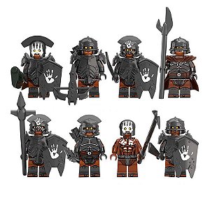 Conjunto 8 Orcs O Senhor dos Anéis