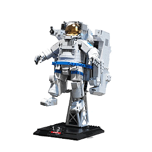 Conjunto Blocos de Montar Astronauta 32cm - Exploração do Espaço