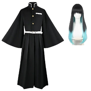 Cosplay Completo Muichiro Tokito Kimetsu no Yaiba - Adulto
