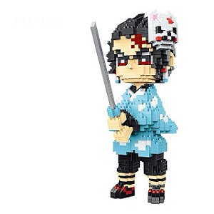 Figure Tanjiro Kamado Ver. 2 Demon Slayer - Mini Blocos de Montar