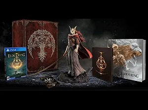 PS4 ELDEN RING edição de colecionador figura estátua MALENIA e software e livro de arte