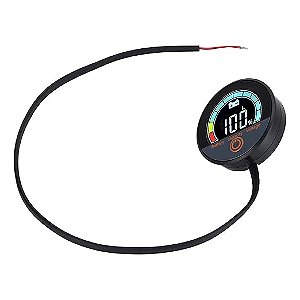 Medidor de Tensão de Capacidade Bateria Display LCD Colorido Suporte para Guiador DC8-100V, Adequado para Todos Os Tipos de Baterias, Suporte de Montagem Conveniente para