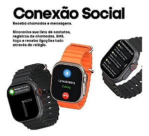 Relogio Smartwatch T900 Serie 9 Ultra 49mm Whats Gps Assistente Voz 2025