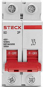 Disjuntor Steck Gelo Série Sd62 32a/40a 2p Curva C 3ka