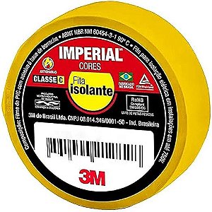 Fita Isolante Imperial 3M Anti-chama 18mm x 20m Kit c/ 10 un