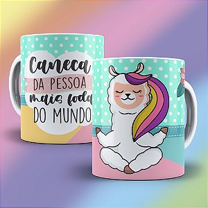Caneca Lhama Irritada - Caneca da pessoa mais foda do Mundo