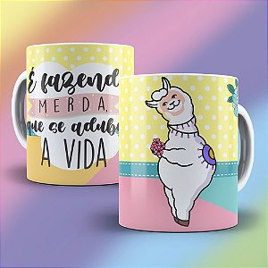Caneca Lhama Irritada - É fazendo M