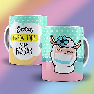 Caneca Lhama Irritada - Essa m toda vai passar