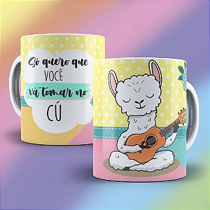 Caneca Lhama Irritada - Só quero que você