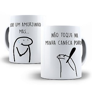 Caneca Meme Flork Porcelana 325ml - Sou Um Amorzinho