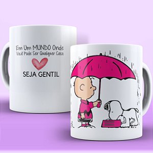 Caneca de Porcelana Personalizada - Snoopy