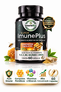 Kit 2 Suplementos Super Imune Plus 490 mg - 10 mg de Própolis + Vitaminas e Mine