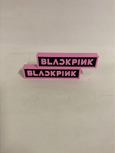 Placa Decorativa Black Pink Rosa e Preta