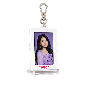 Holder Photocard Twice - Porta photcard rosa e branco