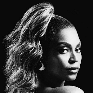 ÓLEO EM TELA PRETO&BRANCO 20x20 - Beyoncé