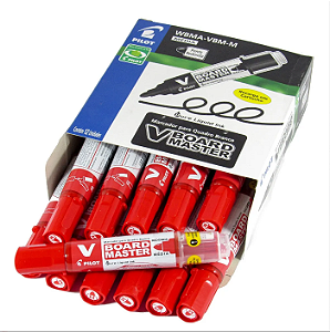 Pincel Marcador De Quadro Branco Recarregável Pilot - Vermelho
