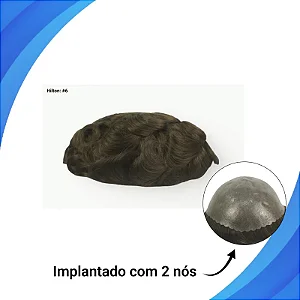 Protese capilar micro pele Hilton 20X25 COR: 6