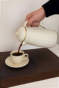 Garrafa Térmica Café Chá Branca 1l Carrossel Wolff Branco