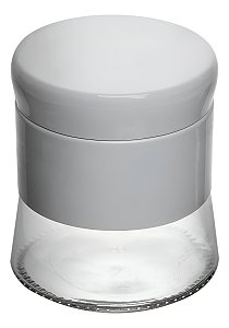 Porta Mantimento Versatile Wolff 400ml Branco Vidro