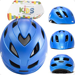 CAPACETE ABSOLUTE KIDS ROLL AZUL TUBARÃO